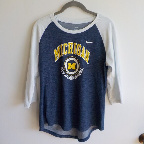 Nike Dri-fit - Small - Michigan - 3/4 sleeve - Picture 1 of 3